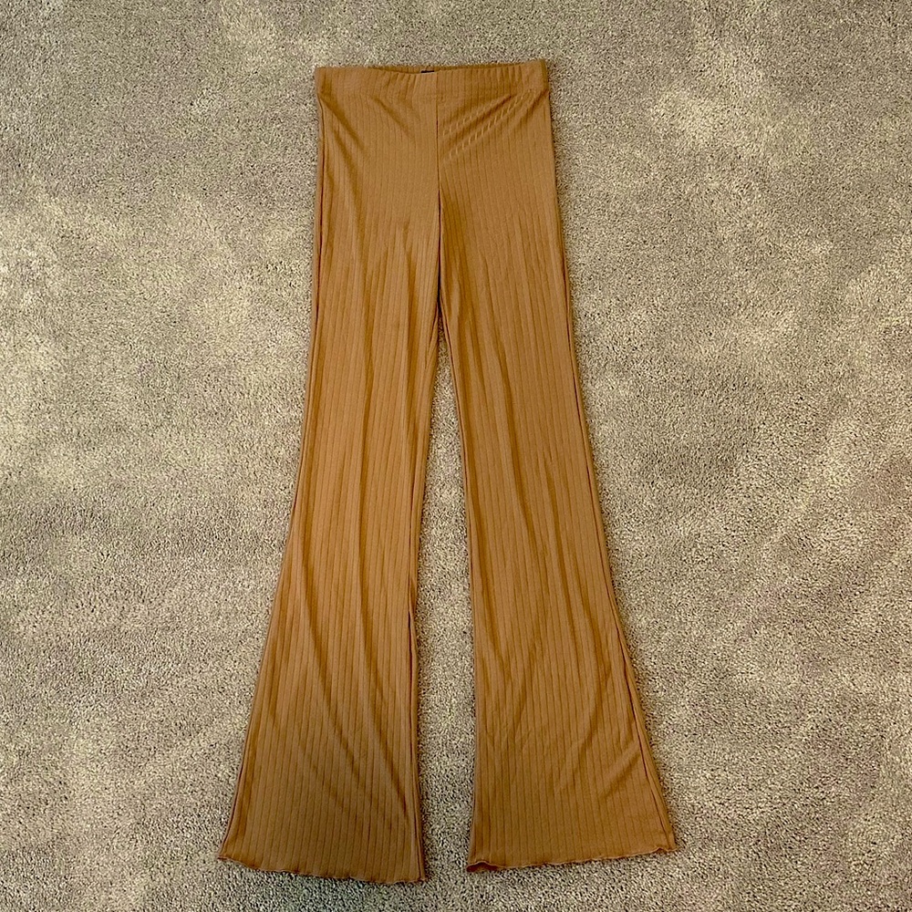Forever 21 Ribbed Flare Pants